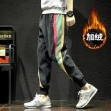 Striped Corduroy Pants Men Streetwear Harem Pants Men Trousers Joggers Men Pants Hip Hop Sweatpants 3XL 2020 Autumn New