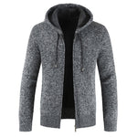 Thick Cardigan Sweater Men Long Sleeve Knitted Sweater High Quality Winter Hooded Zipper Homme Warm Mens Cardigans Coat 3xl New