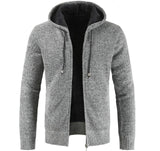 Thick Cardigan Sweater Men Long Sleeve Knitted Sweater High Quality Winter Hooded Zipper Homme Warm Mens Cardigans Coat 3xl New