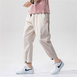 2020 Summer Men's Linen Trousers Hip Hop Jogging Ankle-Length Pants Solid color Breathable Fashion High quality Casual pants Men