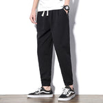 2020 Summer Men's Linen Trousers Hip Hop Jogging Ankle-Length Pants Solid color Breathable Fashion High quality Casual pants Men