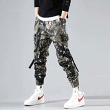 Men's Streetwear Pants Multi Pockets Cargo Harem Pants Hip Hop Casual Male Track Pants Joggers Trousers Fashion Harajuku Pants