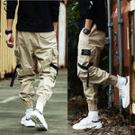 Men's Streetwear Pants Multi Pockets Cargo Harem Pants Hip Hop Casual Male Track Pants Joggers Trousers Fashion Harajuku Pants