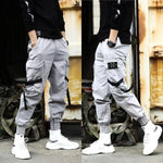 Men's Streetwear Pants Multi Pockets Cargo Harem Pants Hip Hop Casual Male Track Pants Joggers Trousers Fashion Harajuku Pants