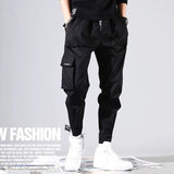 Men's Streetwear Pants Multi Pockets Cargo Harem Pants Hip Hop Casual Male Track Pants Joggers Trousers Fashion Harajuku Pants