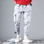 Men's Streetwear Pants Multi Pockets Cargo Harem Pants Hip Hop Casual Male Track Pants Joggers Trousers Fashion Harajuku Pants