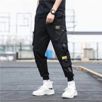 Men's Streetwear Pants Multi Pockets Cargo Harem Pants Hip Hop Casual Male Track Pants Joggers Trousers Fashion Harajuku Pants