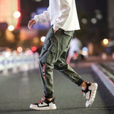 Men's Streetwear Pants Multi Pockets Cargo Harem Pants Hip Hop Casual Male Track Pants Joggers Trousers Fashion Harajuku Pants