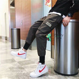 Men's Streetwear Pants Multi Pockets Cargo Harem Pants Hip Hop Casual Male Track Pants Joggers Trousers Fashion Harajuku Pants