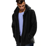 2020 Fleece Warm Sweater Men Hooded Cardigan Sherpa Fleece Teddy Coat Plus Size 3XL Tops Fluffy Sweaters