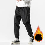 2020 New Fashion Winter Thick Fleece Warm Casual Pants Men Streetwear Multi-Pockets Cargo Jogger Pants