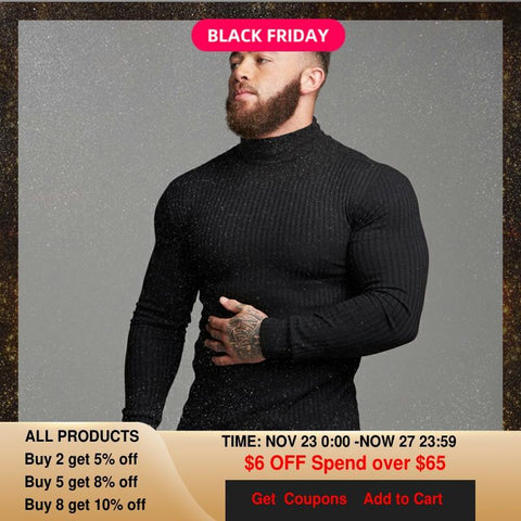 Autumn Winter Fashion Turtleneck Mens Thin Sweaters Casual Roll Neck Solid Warm Slim Fit Sweaters Men Turtleneck Pullover Male